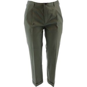 NWT LANDS' END MEN'S TRADITIONAL‎ NO IRON CHINO PLEATED PANTS LIGHT BAYLEAF 40